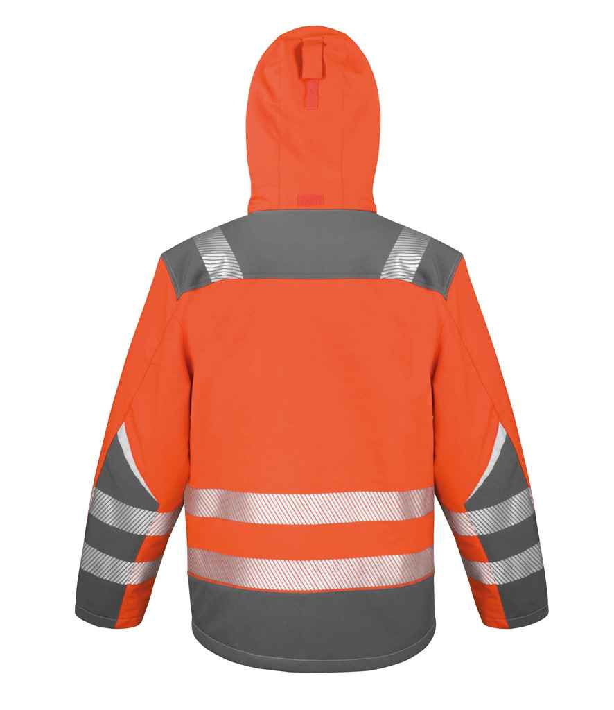 Result Safe-Guard Dynamic Soft Shell Jacket | Fluorescent Orange - Image 3