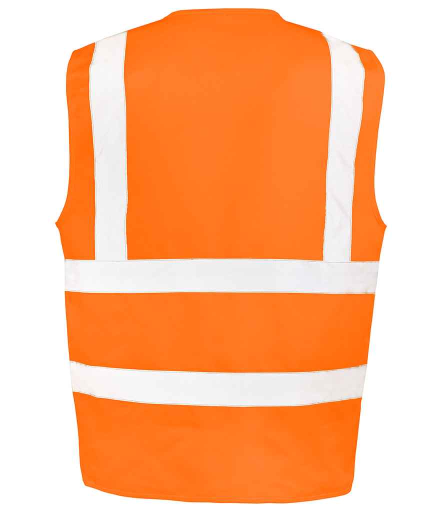 Result Safe-Guard Heavy Duty Poly/Cotton Security Vest | Fluorescent Orange - Image 3