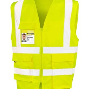 Result Safe-Guard Heavy Duty Poly/Cotton Security Vest | Yellow