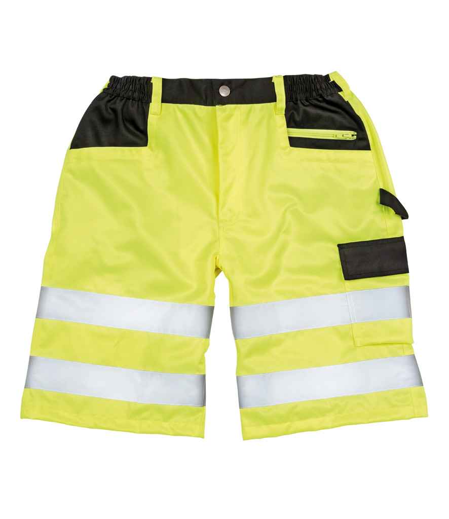 Result Safe-Guard Hi-Vis Cargo Shorts | Fluorescent Yellow - Image 2