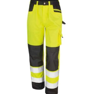 Result Safe-Guard Hi-Vis Cargo Trousers | Fluorescent Yellow