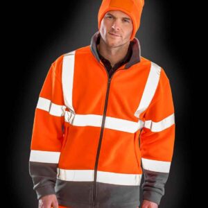Result Safe-Guard Hi-Vis Micro Fleece Jacket | Fluorescent Orange