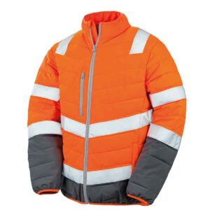 Result Safe-Guard Soft Safety Jacket | Fluorescent Orange/Grey