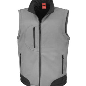 Result Soft Shell Bodywarmer | Workguard Grey/Black
