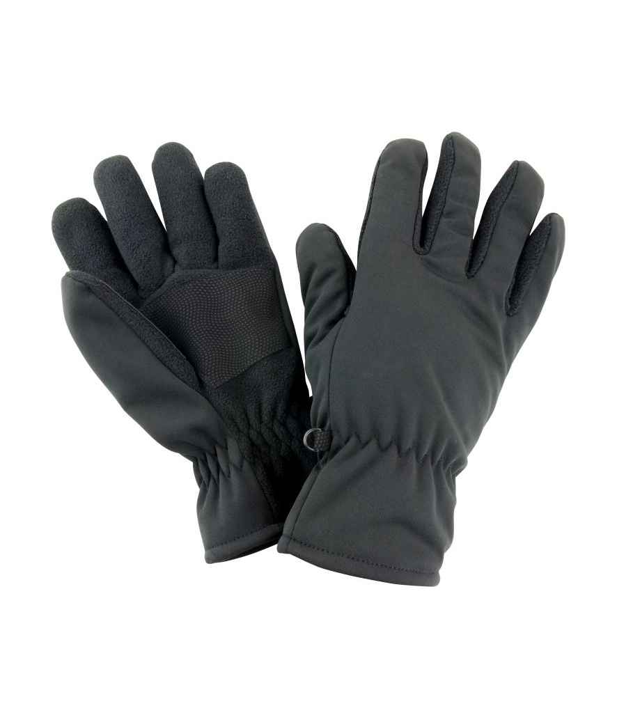 Result Soft Shell Thermal Gloves | Black - Image 2