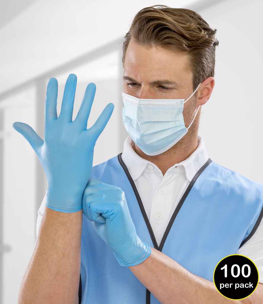 Result Synthetic Vinyl Disposable Gloves | Blue