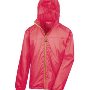 Result Urban HDi Quest Stowable Jacket | Raspberry/Lime Green