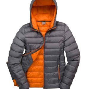Result Urban Ladies Snow Bird Padded Jacket | Grey/Orange