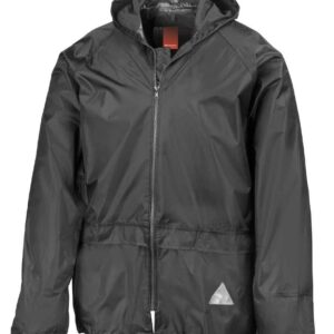 Result Waterproof Jacket/Trouser Suit in Carry Bag | Black