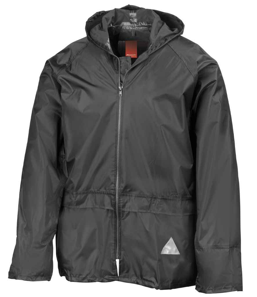 Result Waterproof Jacket/Trouser Suit in Carry Bag | Black