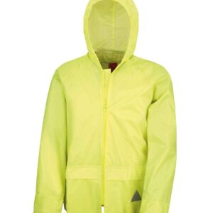 Result Waterproof Jacket/Trouser Suit in Carry Bag | Neon Yellow