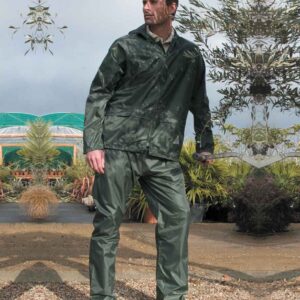 Result Waterproof Jacket/Trouser Suit in Carry Bag | Olive Green