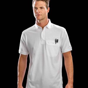 Result Work-Guard Apex Pocket Piqué Polo Shirt | White