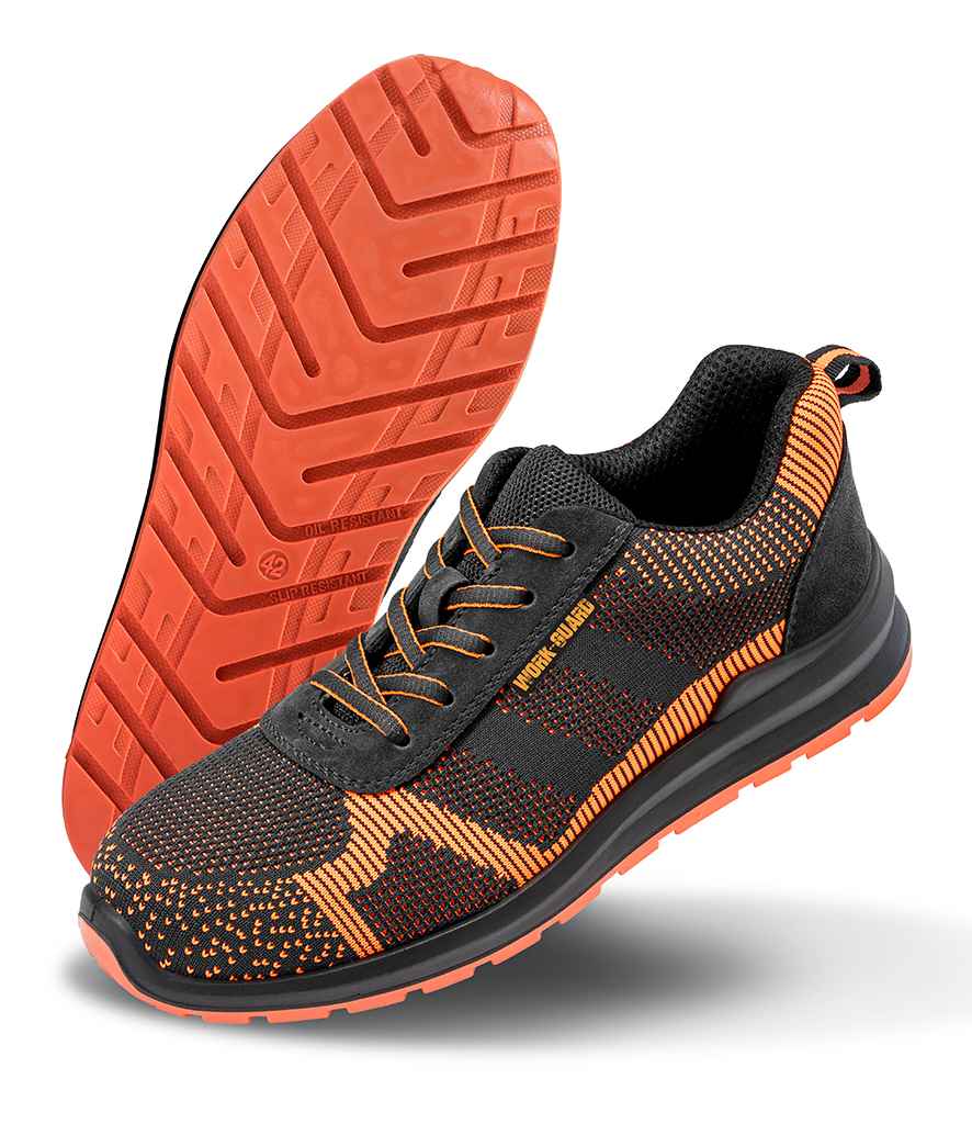 Result Work-Guard Hardy SRA SB Safety Trainers | Black/Orange - Image 3