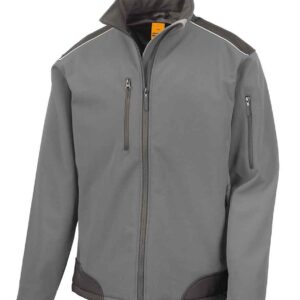 Result Work-Guard Ripstop Soft Shell Jacket | Grey/Black