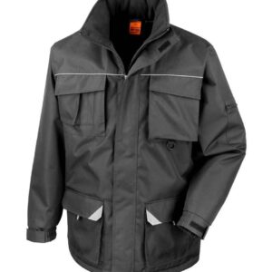 Result Work-Guard Sabre Long Coat | Black