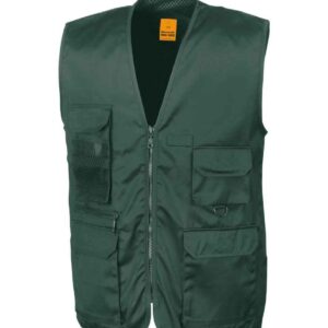 Result Work-Guard Safari Waistcoat | Lichen Green