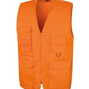 Result Work-Guard Safari Waistcoat | Orange