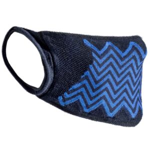 Result ZigZag Anti-Bacterial Face Cover | Navy/Royal Blue