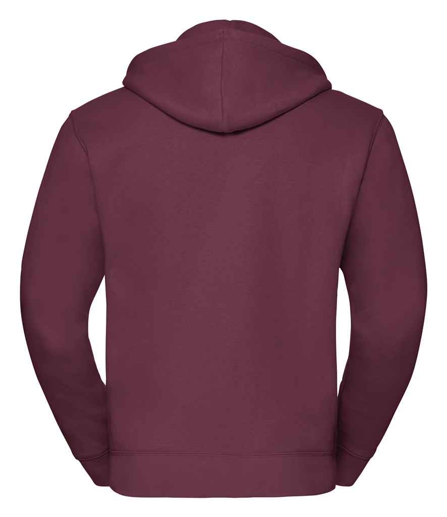 Russell Authentic Zip Hooded Sweatshirt | Burgundy - Image 3