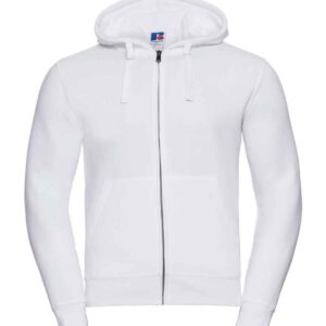 Russell Authentic Zip Hooded Sweatshirt | White