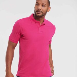Russell Classic Cotton Piqué Polo Shirt | Fuchsia
