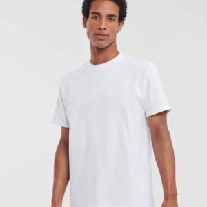 Russell Classic Heavyweight Combed Cotton T-Shirt | White