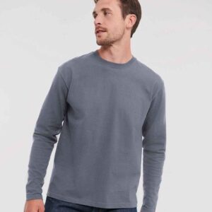 Russell Classic Long Sleeve T-Shirt | Convoy Grey