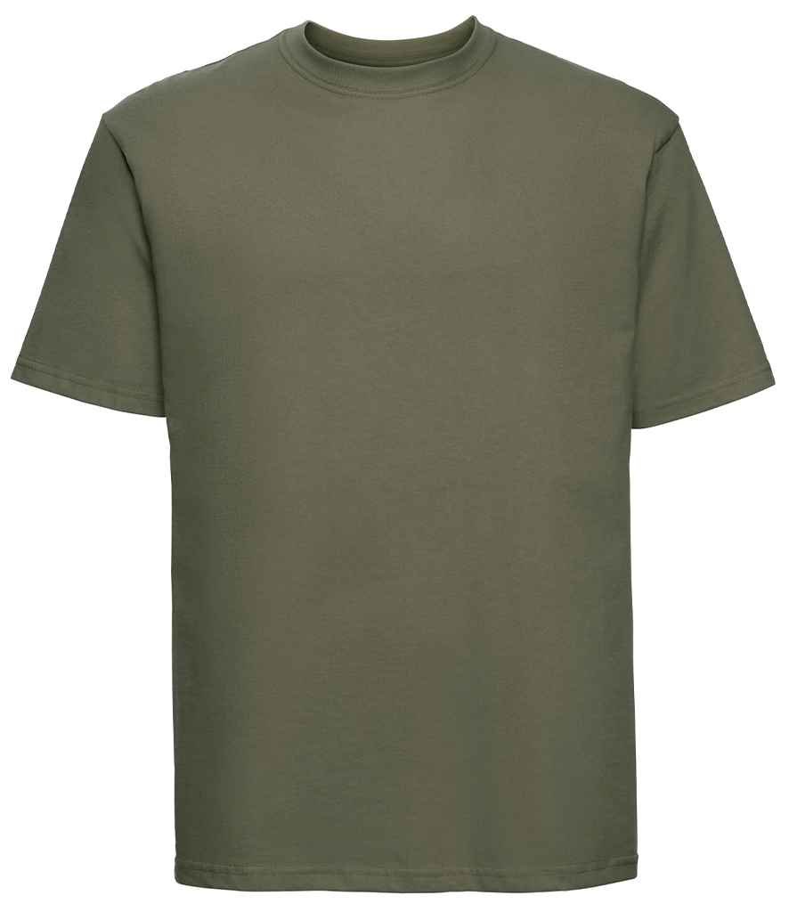 Russell Classic Ringspun T-Shirt | Olive Green - Image 2