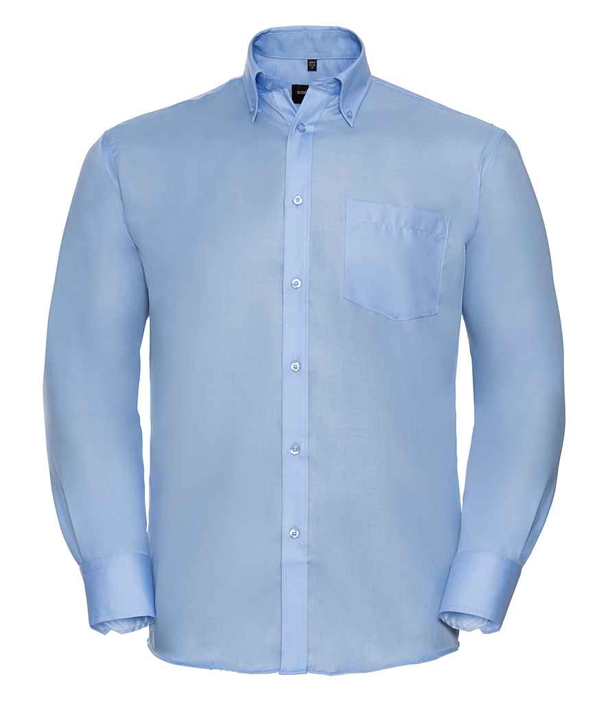 Russell Collection Long Sleeve Ultimate Non-Iron Shirt | Bright Sky - Image 2