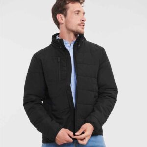 Russell Cross Padded Jacket | Black
