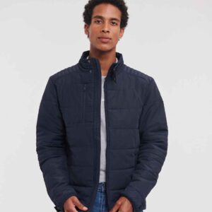 Russell Cross Padded Jacket | French Navy