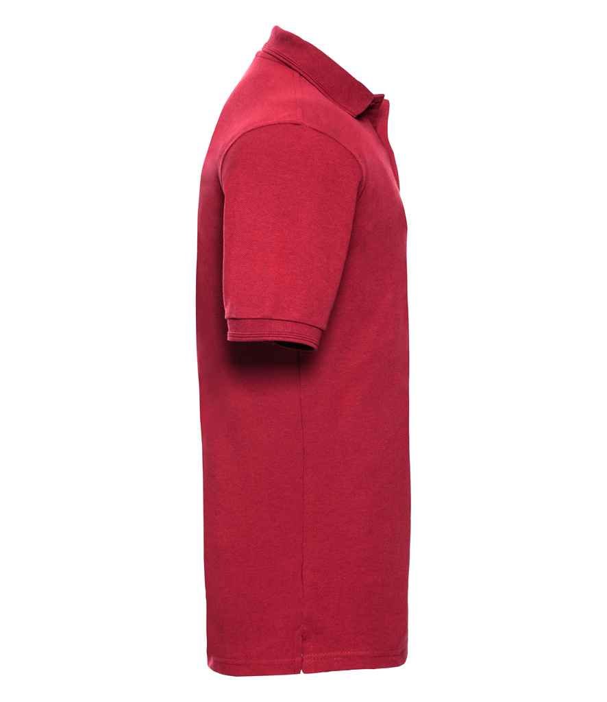 Russell Hardwearing Poly/Cotton Piqué Polo Shirt | Classic Red - Image 3