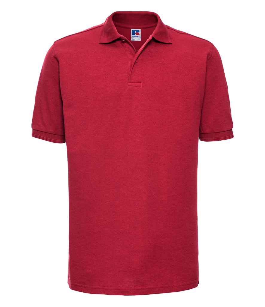 Russell Hardwearing Poly/Cotton Piqué Polo Shirt | Classic Red