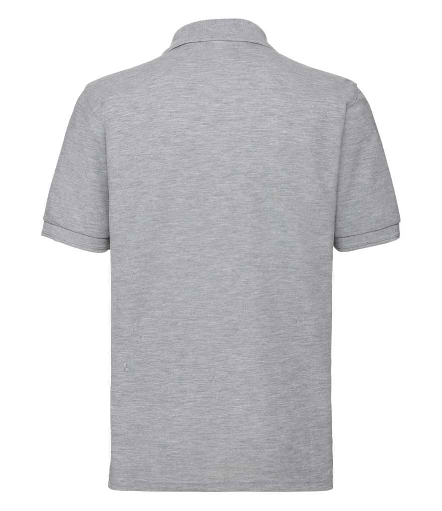 Russell Hardwearing Poly/Cotton Piqué Polo Shirt | Light Oxford - Image 2