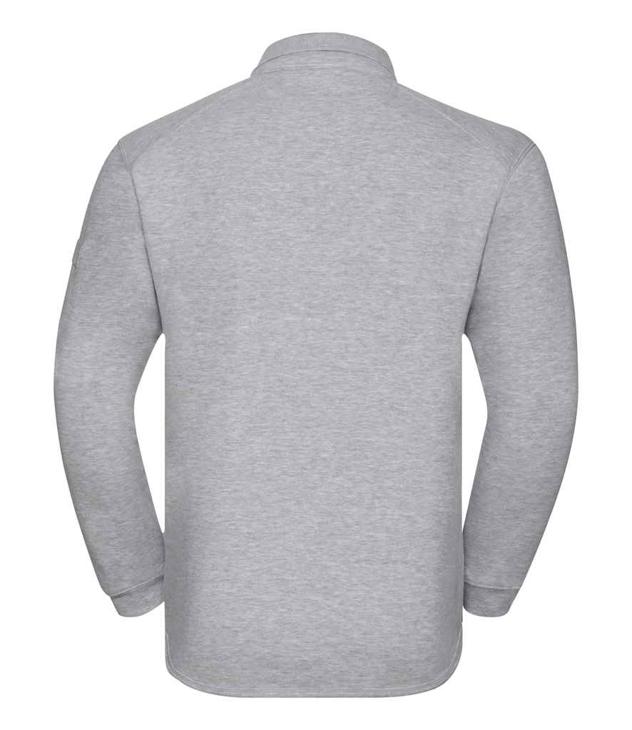 Russell Heavy Duty Collar Sweatshirt | Light Oxford - Image 2