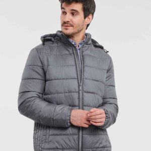 Russell Hooded Nano Padded Jacket | Iron