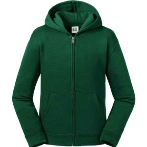 Russell Kids Authentic Zip Hooded Sweatshirt | Bottle Green