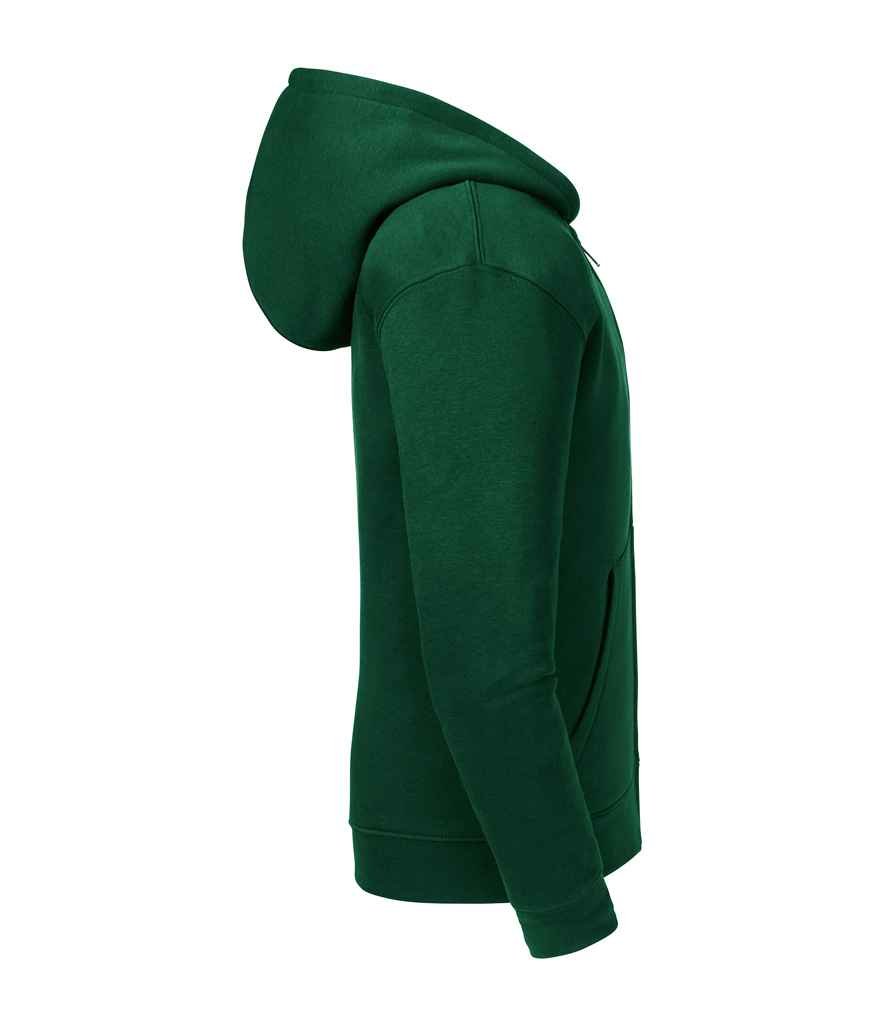 Russell Kids Authentic Zip Hooded Sweatshirt | Bottle Green - Image 3