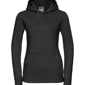 Russell Ladies Authentic Hooded Sweatshirt | Black