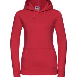 Russell Ladies Authentic Hooded Sweatshirt | Classic Red