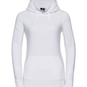 Russell Ladies Authentic Hooded Sweatshirt | White