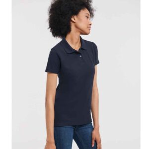 Russell Ladies Classic Poly/Cotton Piqué Polo Shirt | Black