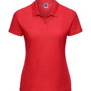 Russell Ladies Classic Poly/Cotton Piqué Polo Shirt | Bright Red