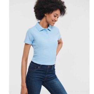 Russell Ladies Classic Poly/Cotton Piqué Polo Shirt | Sky Blue