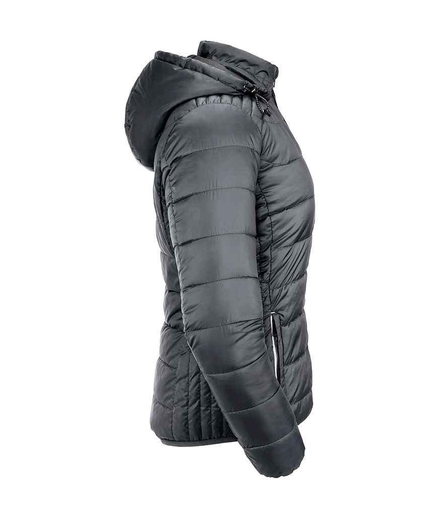 Russell Ladies Hooded Nano Padded Jacket | Iron - Image 4