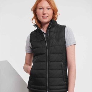 Russell Ladies Nano Padded Bodywarmer | Black
