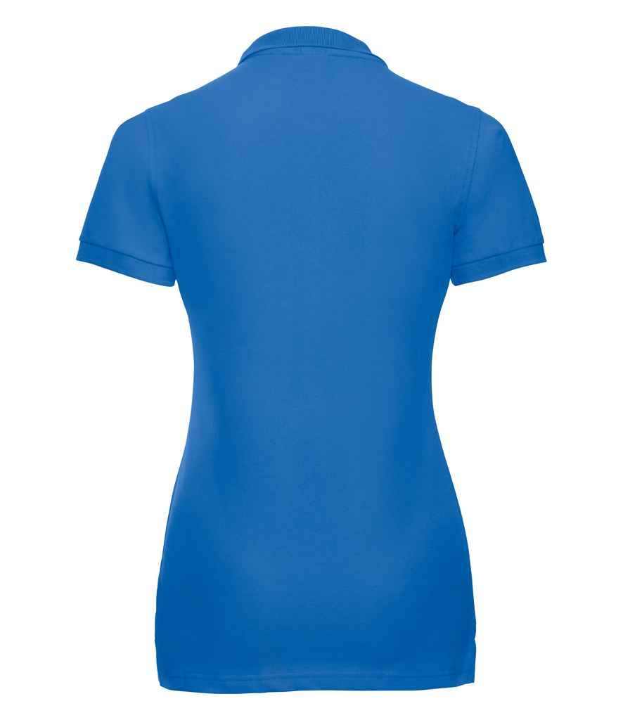 Russell Ladies Stretch Piqué Polo Shirt | Azure - Image 2