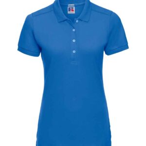 Russell Ladies Stretch Piqué Polo Shirt | Azure
