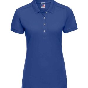 Russell Ladies Stretch Piqué Polo Shirt | Bright Royal